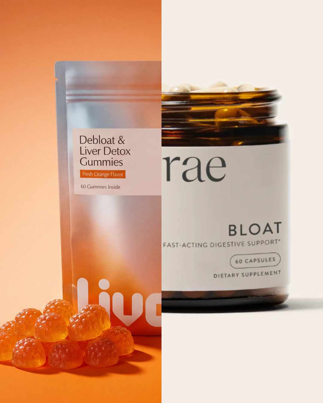 Livera vs Arrae Bloat: Best Debloating Supplement for Women After 40