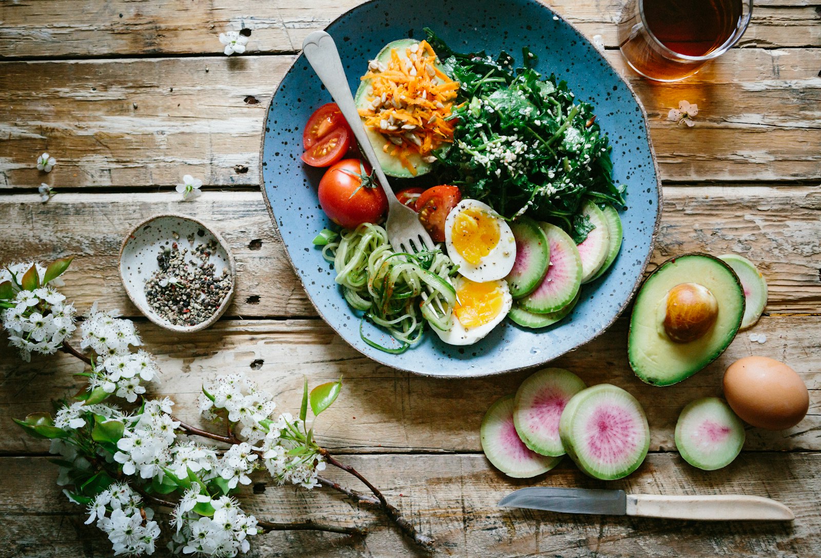 Fresh vegetables and healthy food